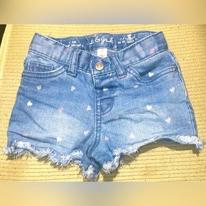 Toddler jean shorts size 3T.